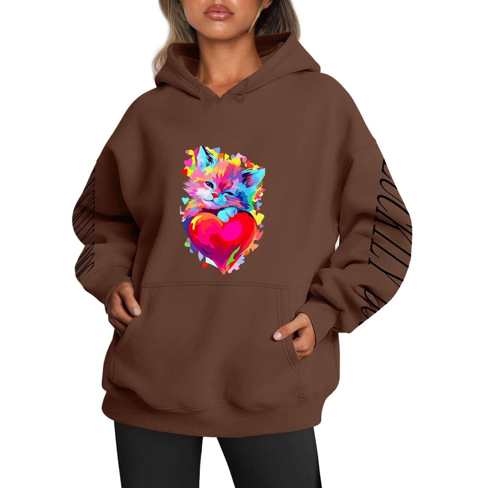 Ladies long zip hoodies sale