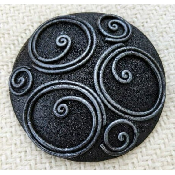 Ladies Celtic Spiral Silver Wrap Pin Made By Skaramanda Ladies Celtic Spiral Silver Wrap Pin Made By Skaramanda