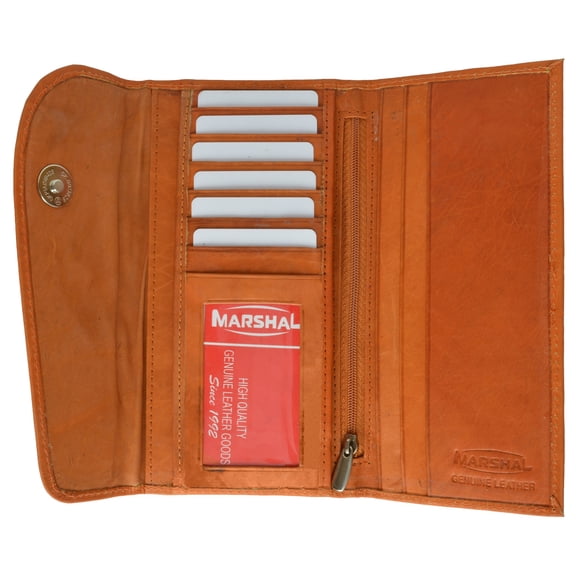 Ladies Checkbook Style Leather Wallet Purse Clutch 2575 CF