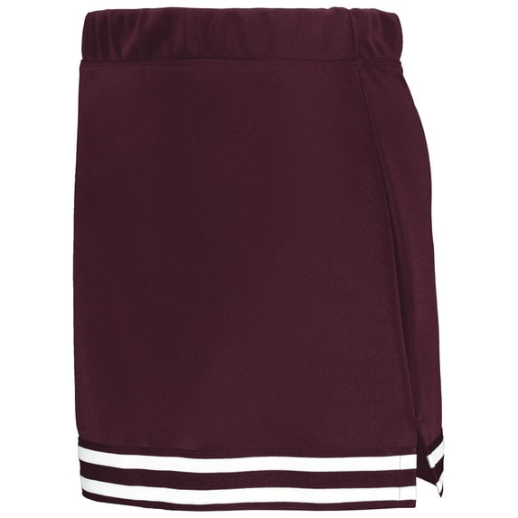 Augusta Sportswear 6925.524.XL Ladies Cheer Squad Skirt, Maroon, Black & White - Extra Large