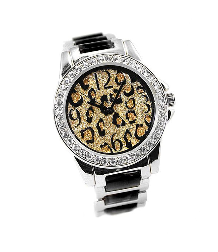 Guess bling silver cheetah stainless steel watch Guess bling silver cheetah stainless steel watch main image 2
