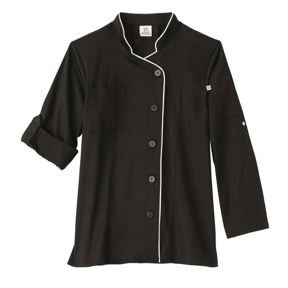 Five Star Women's Long Sleeve Stretch Executive Chef Coat