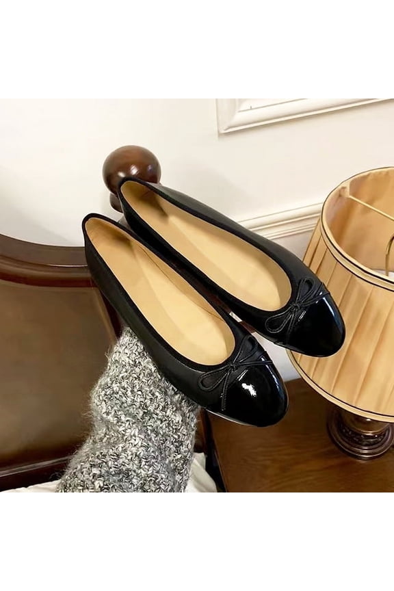 Ladies' Chic Ballet Shoes, Bow Detail, Comfortable Flats