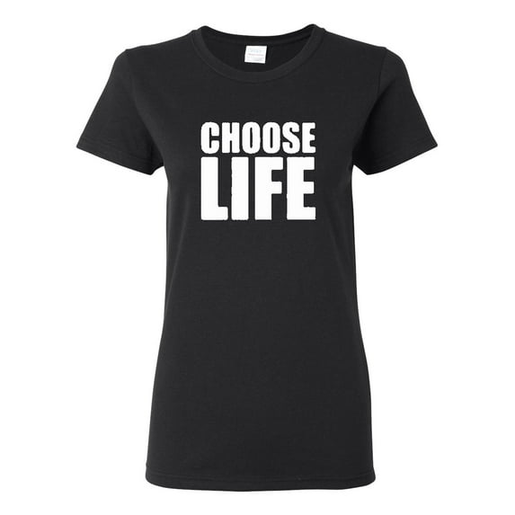 Ladies Choose Life Wham 80s Cool Retro T-Shirt Tee