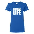 thumbnail image 1 of Ladies Choose Life Wham 80s Cool Retro T-Shirt Tee, 1 of 2