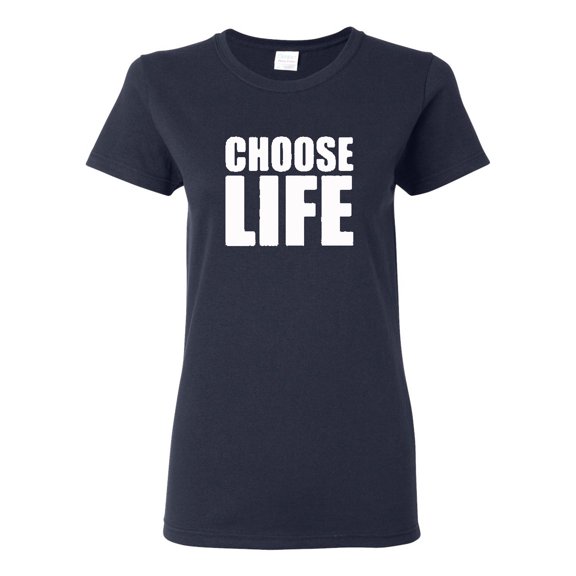 Ladies Choose Life Wham 80s Cool Retro T-Shirt Tee