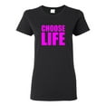 thumbnail image 1 of Ladies Choose Life Wham 80s Cool Retro T-Shirt Tee, 1 of 2