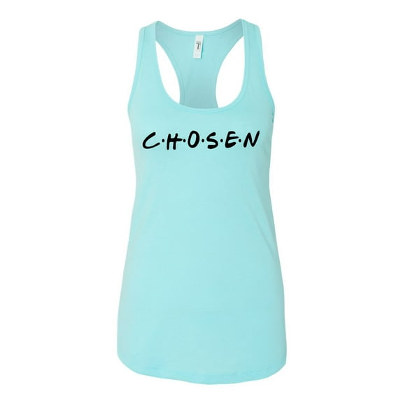 Ladies Christian Chosen Racerback Tank Top-Cancun-Small