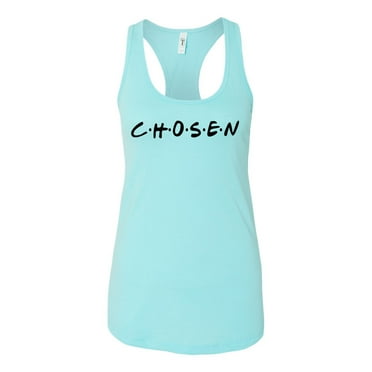 Ladies Christian Chosen Racerback Tank Top-Cancun-large