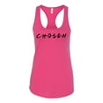 thumbnail image 1 of Ladies Christian Chosen Racerback Tank Top-Raspberry-small, 1 of 4