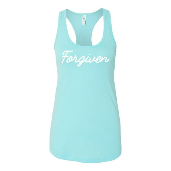Ladies Christian Forgiven Racerback Tank Top-Cancun-xxl