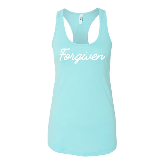 Ladies Christian Forgiven Racerback Tank Top-Cancun-xxl
