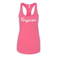 thumbnail image 1 of Ladies Christian Forgiven Racerback Tank Top-Hot Pink-medium, 1 of 4