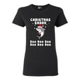 thumbnail image 1 of Ladies Christmas Shark Doo Doo Doo Funny DT T-Shirt Tee, 1 of 2