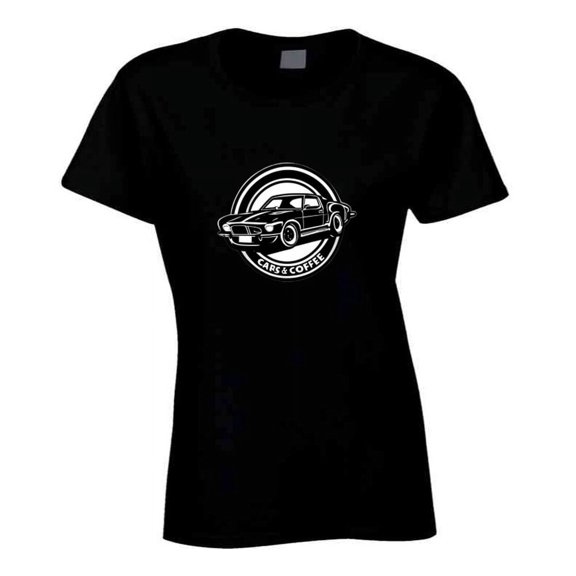 Ladies Classic Cars &amp; Coffee T Shirt