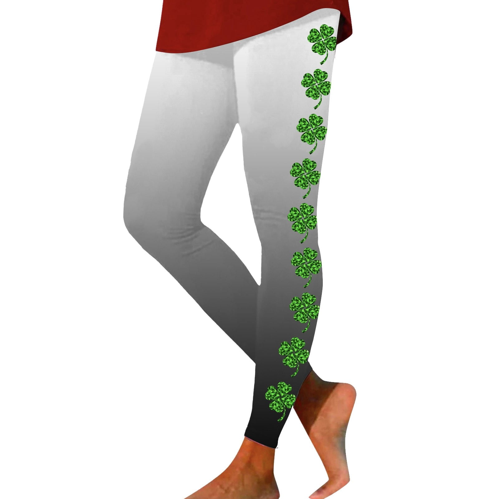 Ladies Classic Legging Summer Trendy Casual Print Breathable Trousers Lightweight Lift High