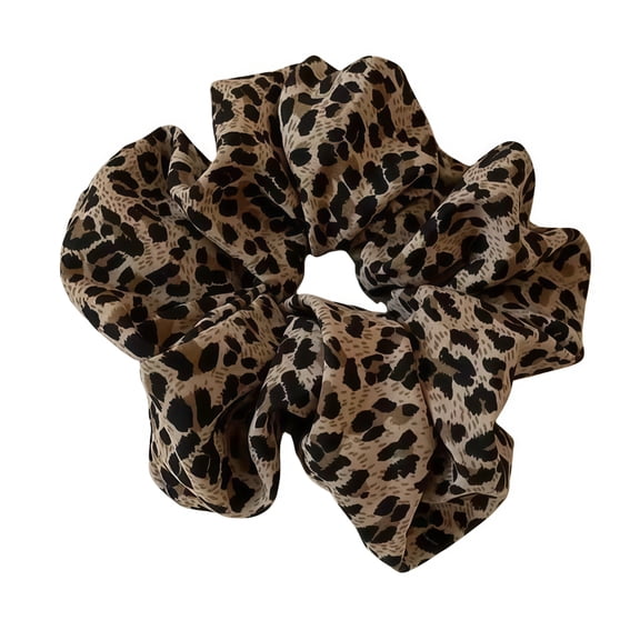Ladies' Classic Retro Versatile Fabric Leopard Print High Ponytail Headband