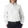 thumbnail image 1 of Ladies' Classic Wrinkle-Resistant Long-Sleeve Oxford - WHITE - XS, 1 of 2