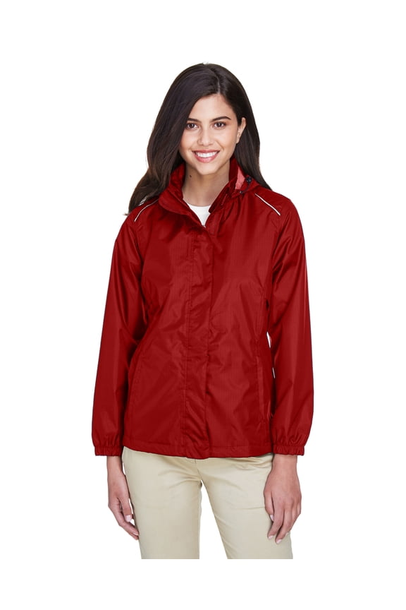 Ladies' Climate Seam-Sealed Lightweight Variegated Ripstop Jacket - CLASSIC RED - S
