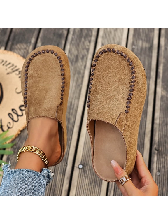 Ladies' Clogs Sandals, Closed-Toe Clogs Comfortable Casual Shoes, Suitable for Commuting, Home Leisure, and Quick Errands