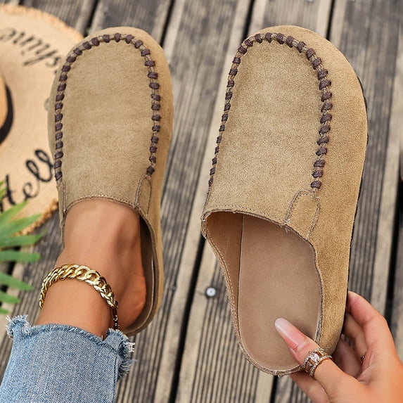 Ladies' Clogs Sandals, Closed-Toe Clogs Comfortable Casual Shoes, Suitable for Commuting, Home Leisure, and Quick Errands