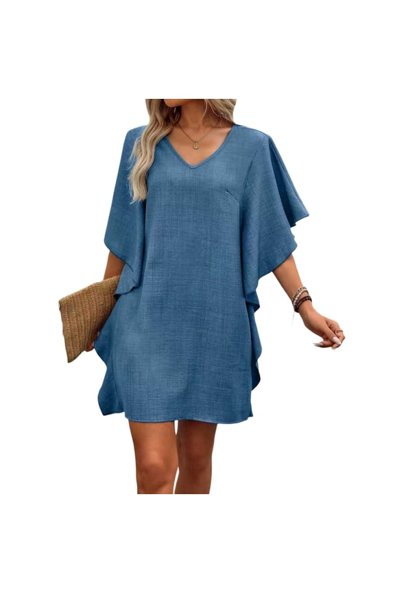 Ladies Clothes for Daily Wear Elegant Print Women Casual Dresses Plus Size Female Clothing Robe French Retro Dresses for Woman Ropas Mujeres Liquidacion Envio Gratis