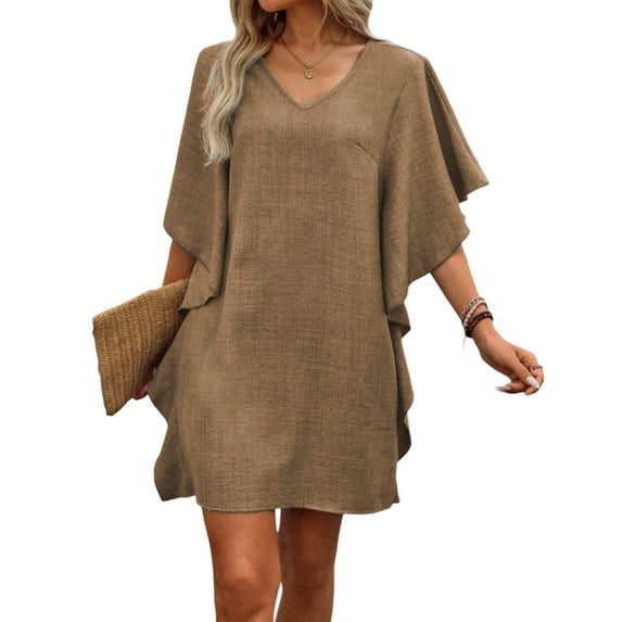 Ladies Clothes for Daily Wear Mini Dating Fit and Flare Dress for Women High-End Style In Urban Areas Maxi Dresses Female Chic Flowers Mini Dresses for Woman Roupas Feminina