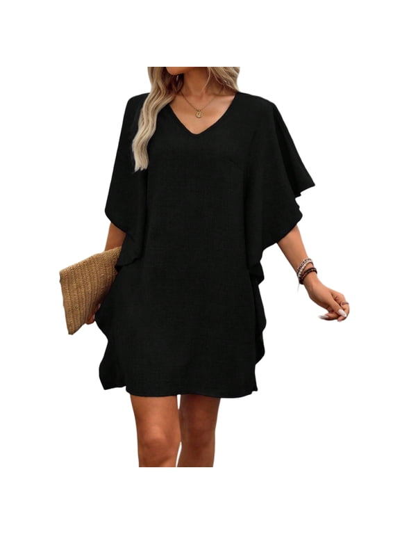 Ladies Clothes for Daily Wear Women's All Year Round Women Casual Dresses Casual Boho Midi Dress for Women Popular Sexy Women's Clothes Roupas Feminina