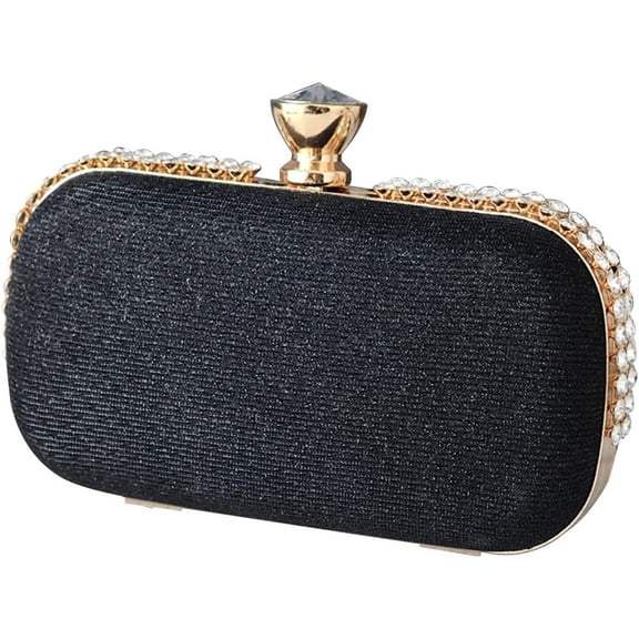Ladies Clutch Bag Sparkly Rhinestone Evening Bag Women Charming Glittering Handbag