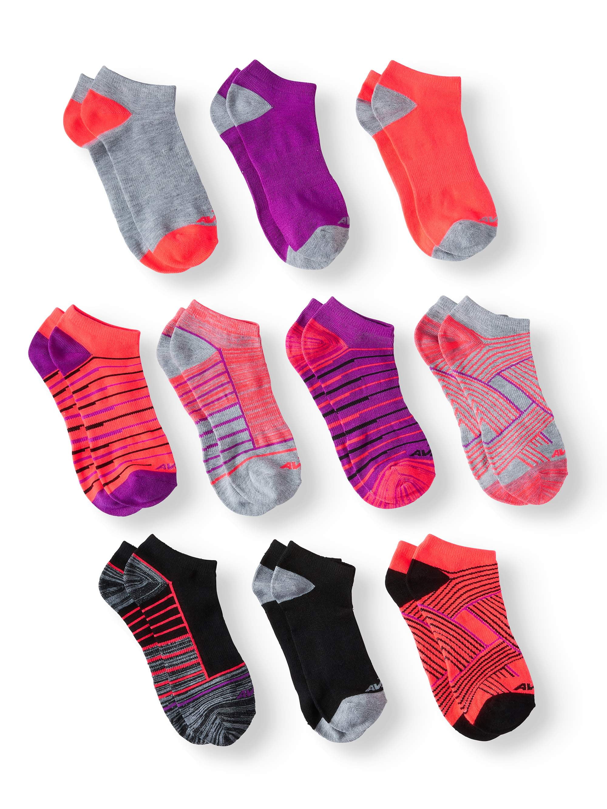 Ladies Color Pulse Socks 10 Pack Walmart