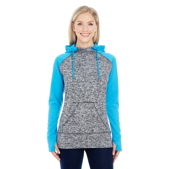 Ladies' Colorblock Cosmic Hooded Sweatshirt