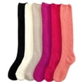 thumbnail image 1 of Ladies Colorful Fleece Knee High Socks Assorted 6 Pack 9-11 One Size, 1 of 2