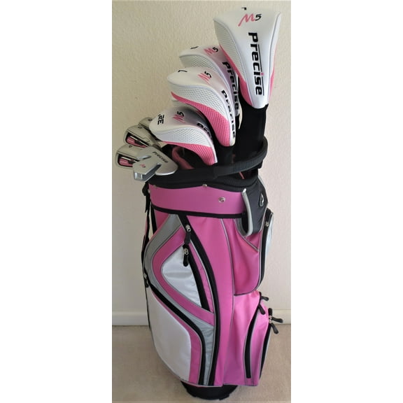 Ladies Complete Golf Set Driver, 2 Fairway Woods, 2 Hybrid, Irons, Sand Wedge Putter, Clubs and Cart Bag Graphite Womens Right Handed