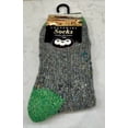 thumbnail image 1 of Ladies Connemara Fleck Socks, Gray and Green, One Size Fits Most Made By Grange Craft, 1 of 1