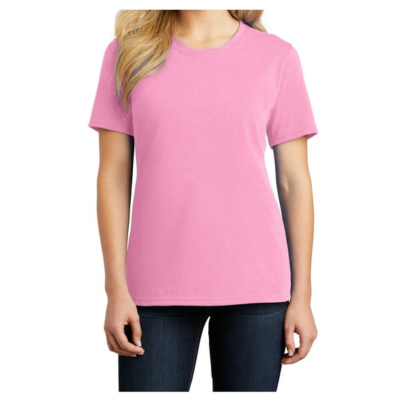 Ladies Core Cotton Tee Candy Pink S