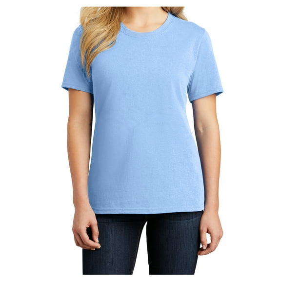 Ladies Core Cotton Tee Light Blue M