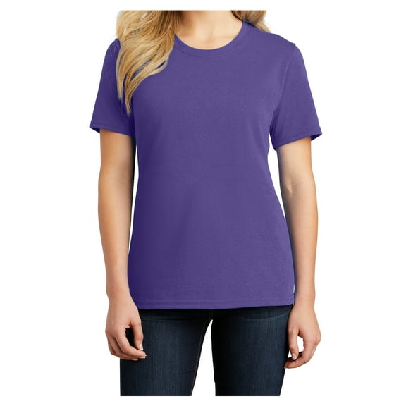 Ladies Core Cotton Tee Purple M