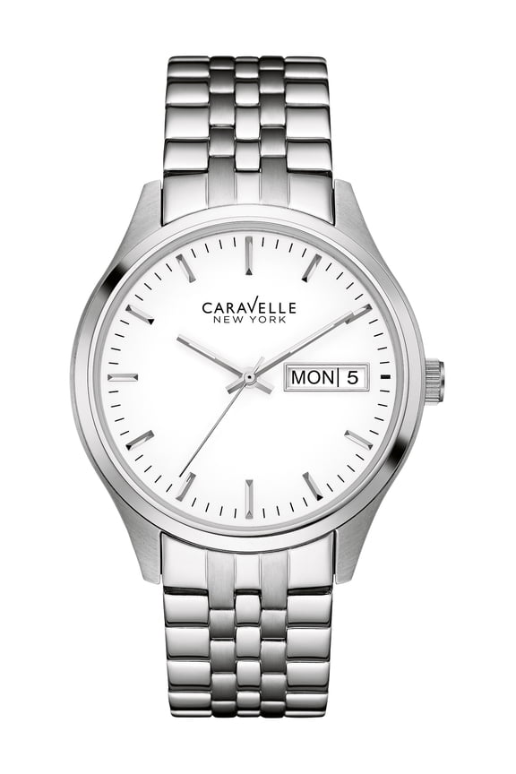Ladies Corporate Stainless Steel White Dial Watch - 43N104