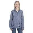 thumbnail image 1 of Ladies' Cosmic Fleece Quarter-Zip - NAVY FLECK/ NAVY - XL, 1 of 3