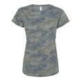 thumbnail image 1 of Ladies Cotton Fine Jersey Short Sleeve Tee Modern Semi-Fitted Women's T-shirt-Vintage Camo Print-medium, 1 of 4
