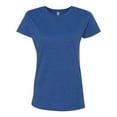 thumbnail image 1 of Ladies Cotton Fine Jersey Short Sleeve Tee Modern Semi-Fitted Women's T-shirt-Vintage Royal-small, 1 of 4