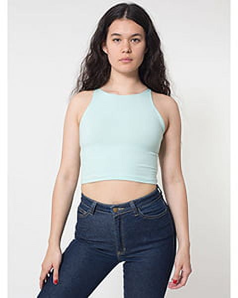 Ladies Cotton Spandex Sleeveless Crop Top Walmart
