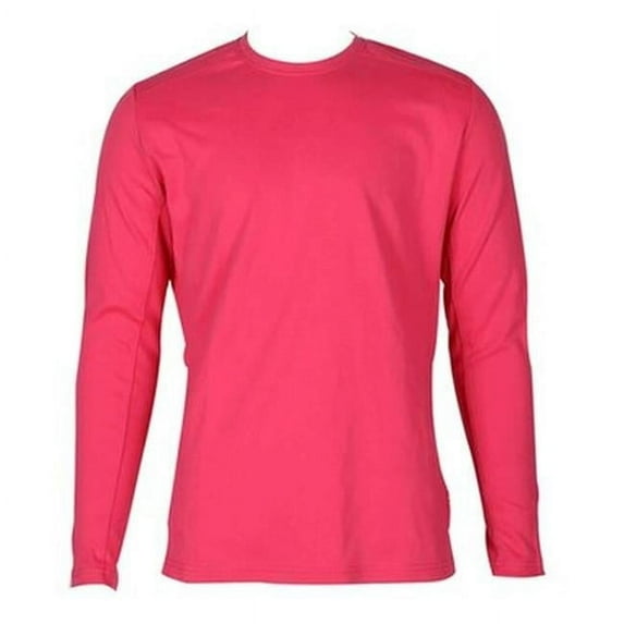 Ladies Crew Neck T-Shirt, Hot Pink - Medium