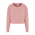 thumbnail image 1 of Ladies' Cropped Pullover Sweatshirt - DUSTY PINK - S, 1 of 2