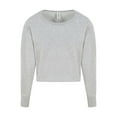 thumbnail image 1 of Ladies' Cropped Pullover Sweatshirt - HEATHER GREY - S, 1 of 1