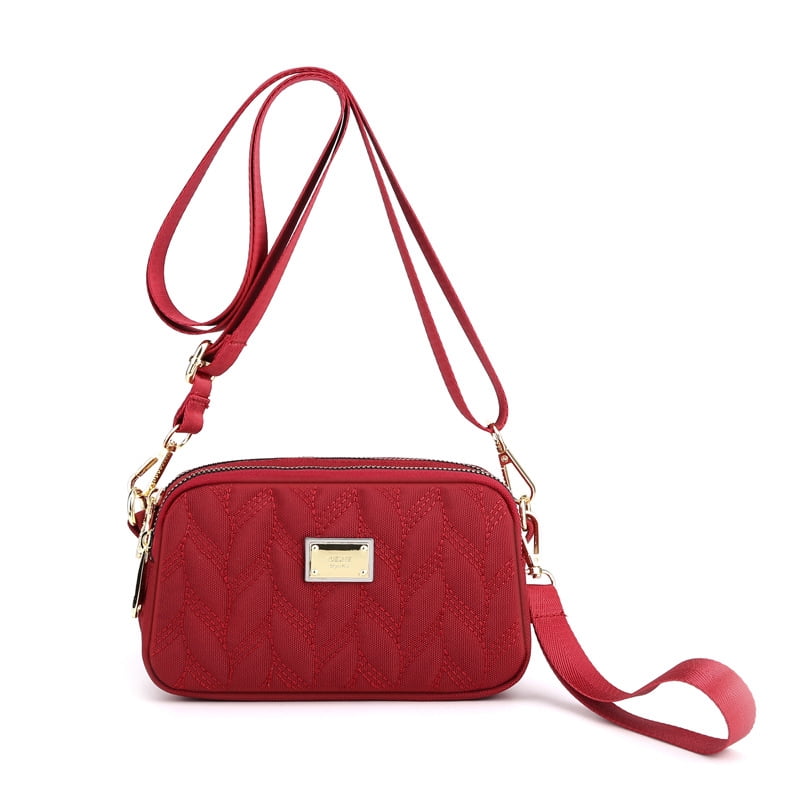 Ladies Cross Body Bag, Shoulder Bag with Adjustable Wide Strap Multipurpose  Shoulder & Crossbody Bags for Women,Red