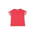 thumbnail image 1 of Ladies' Curvy Football T-Shirt VN RED/ BL WHT 26-28, 1 of 2