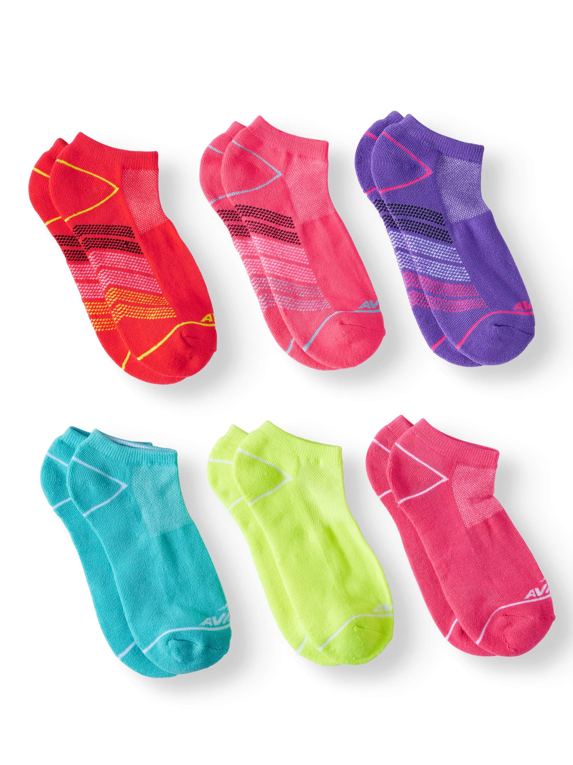 Ladies Cushioned Performance Low Cut Socks, 6 Pack - Walmart.com