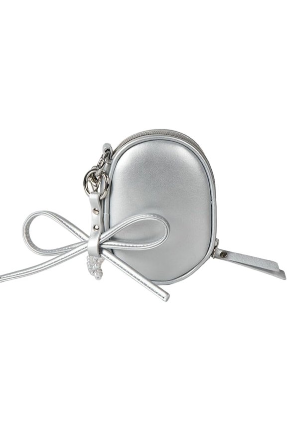 Ladies Cute Bow Crossbody with Chain Bow Tie Mini Handbag Women's Lipstick Bag Waist Bag Waist Chain