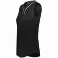 thumbnail image 1 of Augusta Sportswear 6913.420.XL Ladies Cutter Plus Sleeveless Jersey, Black & White - Extra Large, 1 of 1